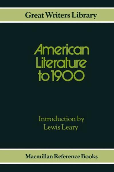 American Literature to 1900
